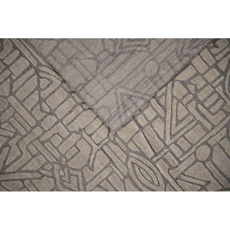 Bariloche Wool Abstract Area Rug, Rectangle 10' x 14'
