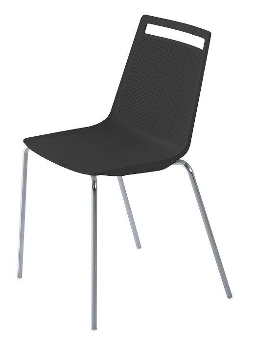 Chaise d'invité Akami, Noir