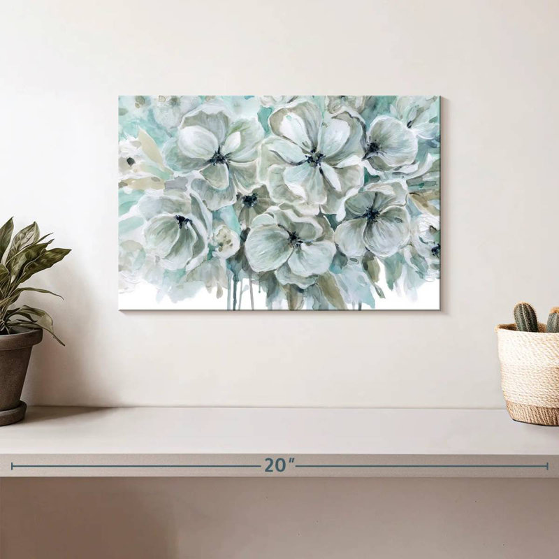 Harnek Teal Harmony I, 8" H x 12" W