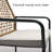 Outdoor Swivel Dining Chairs With Cushion (Set Of 2)