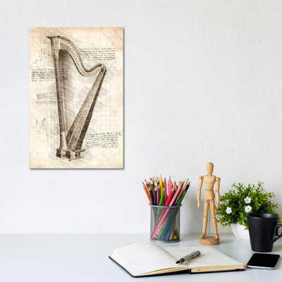 Harp by Cornel Vlad - Wrapped Canvas Print