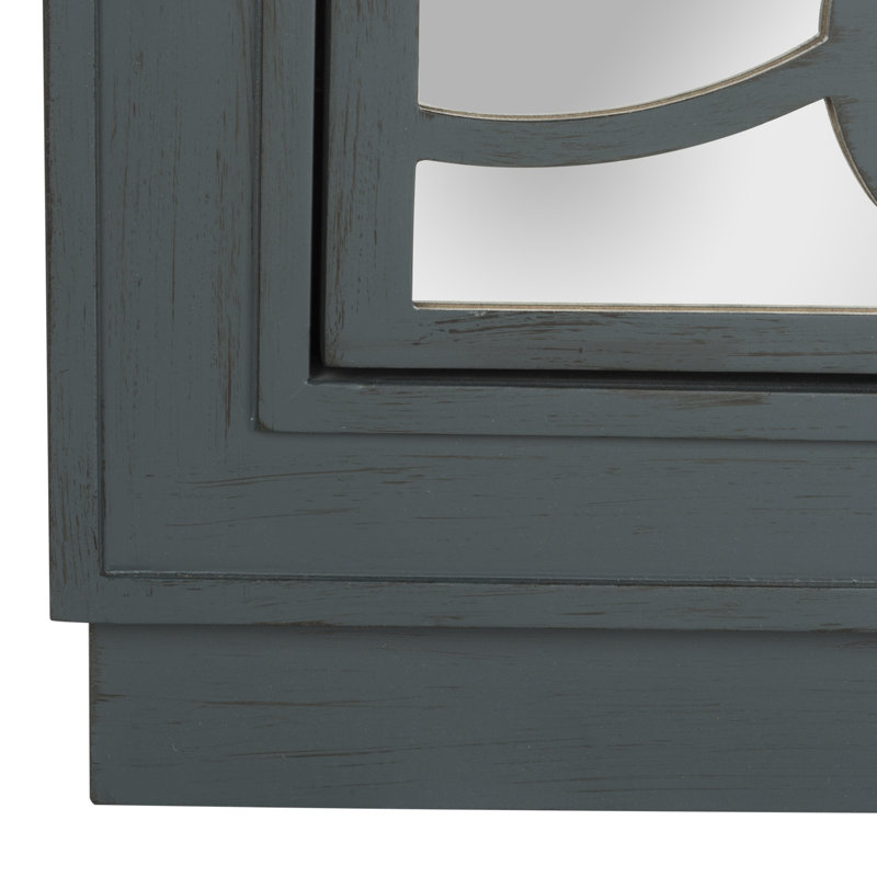 Commode décorative 3 tiroirs Glacaeu, Sarcelle acier