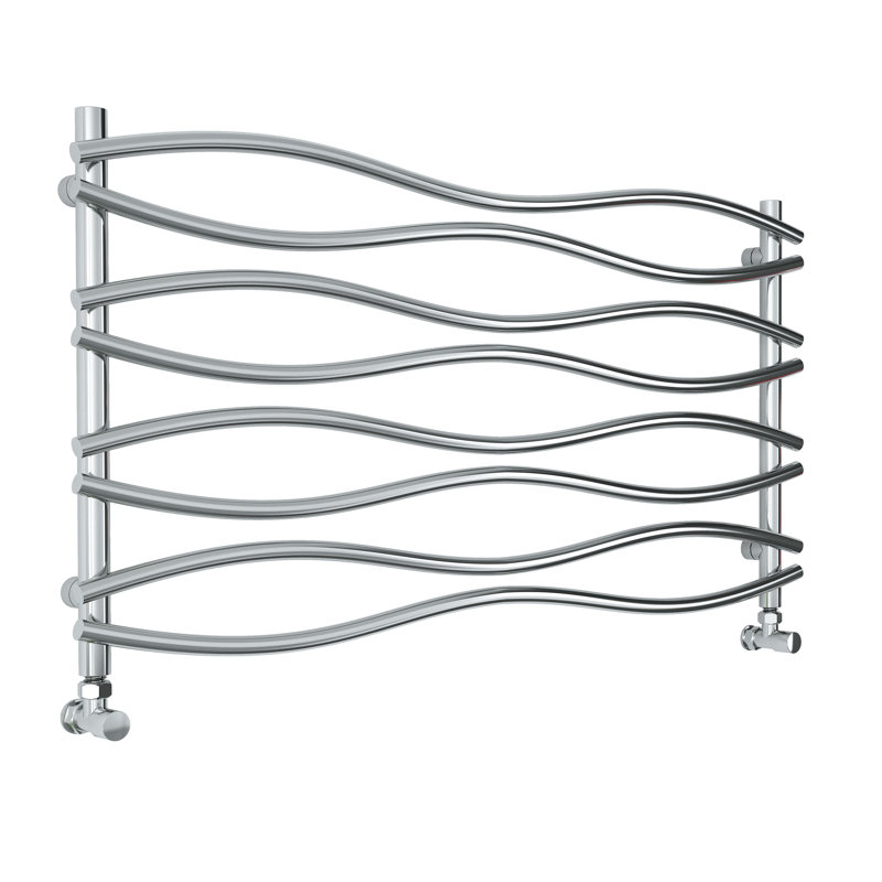 Henn Designer Towel Rail Heated Towel Rails, Silver/Chrome