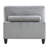 Contemporary 4 Sectional In Gray Corduroy, Foam Padding, Solid Wood Legs Modular Frame, Loose Pillow Covers