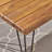 INDUSTRIAL WOOD AND METAL RECTANGULAR DINING TABLE