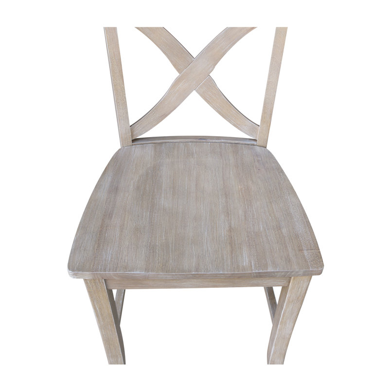 Tabouret Ludivine, Taupe-gris délavé, Tabouret de comptoir (siège d'une hauteur de 24 p