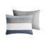 Ensemble de couette rayée avec draps - Bleu/Gris - Grand lit-134728556