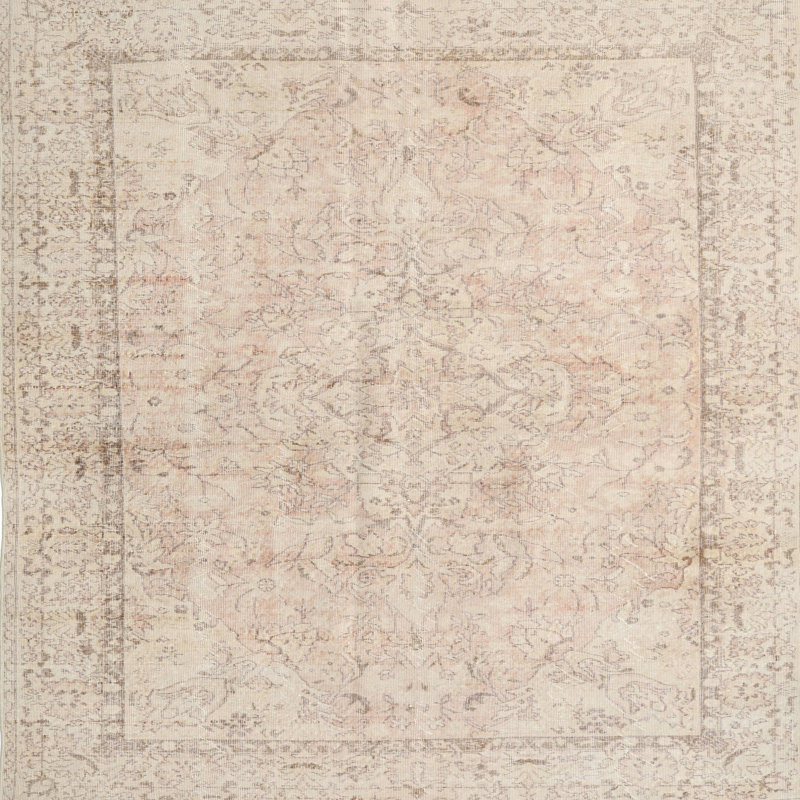 Tapis 100% traditionnel lavable à la machine 3836, Carré de 6 pi