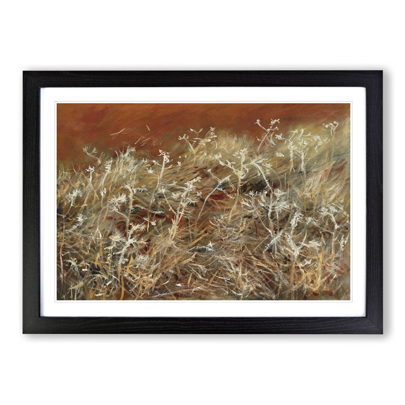 Thistles by John Singer Sargent - Picture Frame Painting, Black, 48cm H x 65cm W x 2cm D