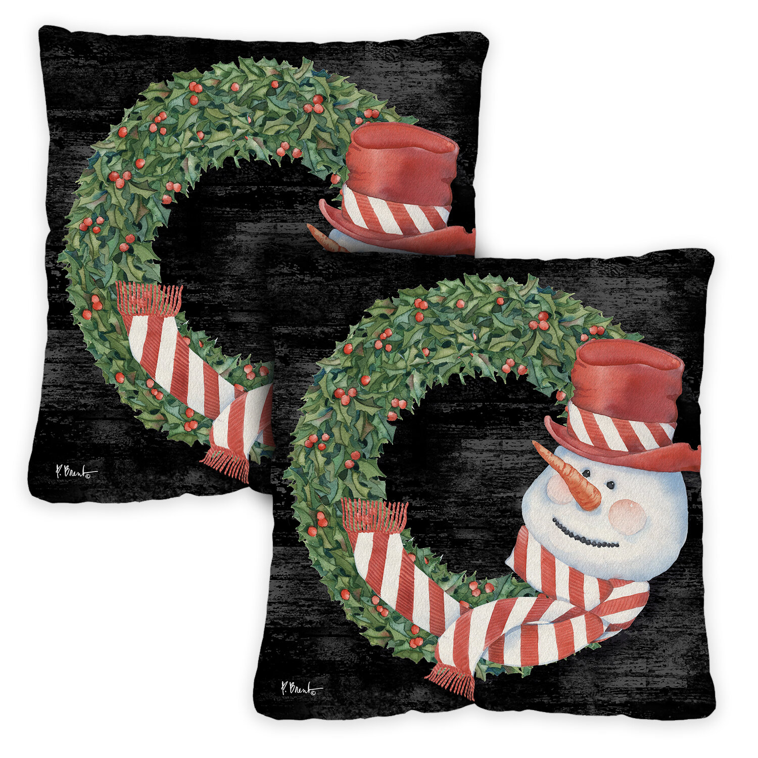 Toland Home Garden 18 x 18 Let It Snow 18 x 18 Inch Indoor/Outdoor Pillow  Case