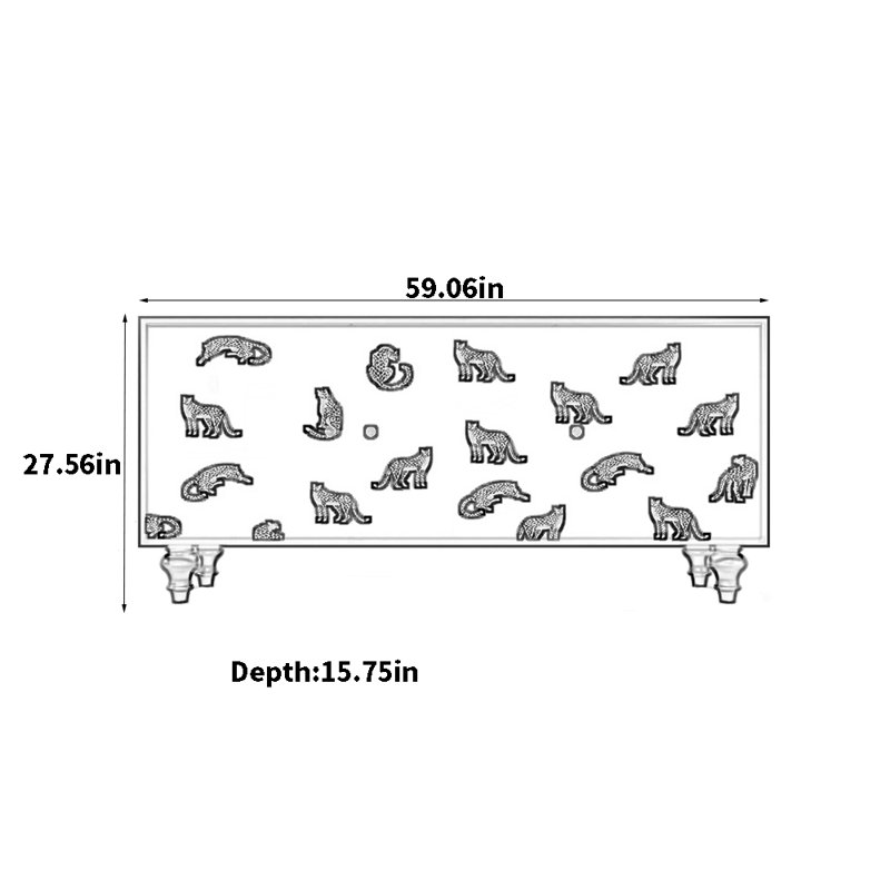 Buffet haut de gamme noir