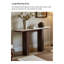 Console à deux tons en travertin-132919151-132919154-132919156
