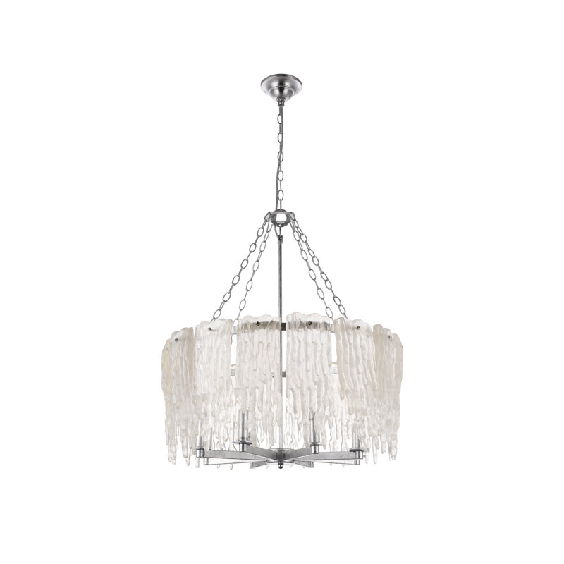 Lustre en verre 8 lumières Transitional