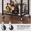 Chariot-bar avec tablette miroir à 3 niveaux-1570181558