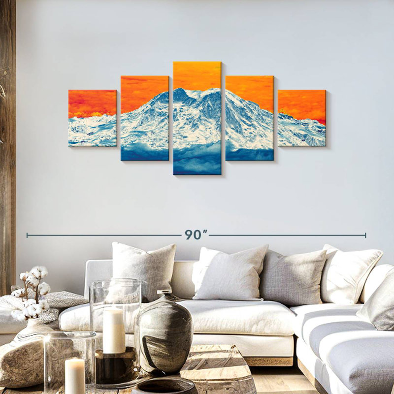Thermographe Mount Rainier, H 30 po x l 68 po