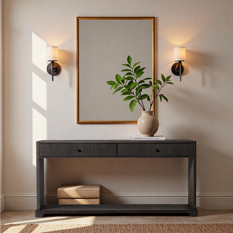 Console en bois de style américain, Noir