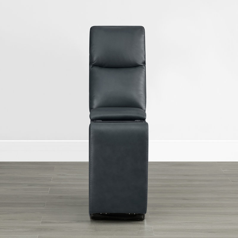Console en cuir véritable, Marine