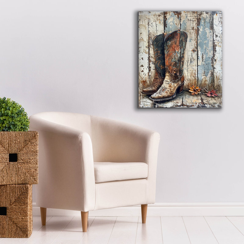 «August Bottes 1» par Momart, August Grove, H 30 po x l 26 po x P 1,5 po