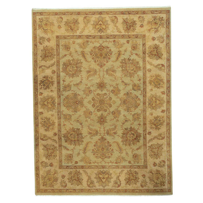 Wool Oriental Area Rug in Ivory