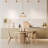 16.25"W Allmar 1-Light Natural Jute Weave Dome Pendant
