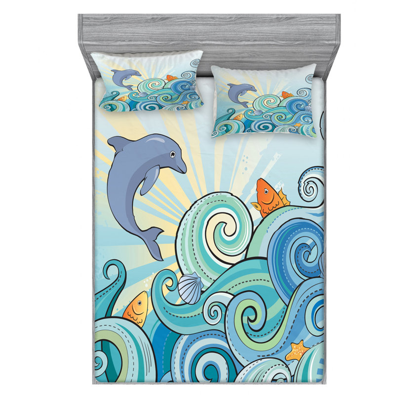 Microfiber Sheet Set, Queen Sheet Set with Fitted Sheet