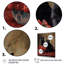 Deux chats noirs avec roses rouges, reproduction d'art sur toile I-917822217-917822216