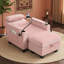 Canapé inclinable simple avec dossier réglable manuellement, port de charge USB sur le côté de l'accoudoir et repose-pieds de rangement assorti-619314030