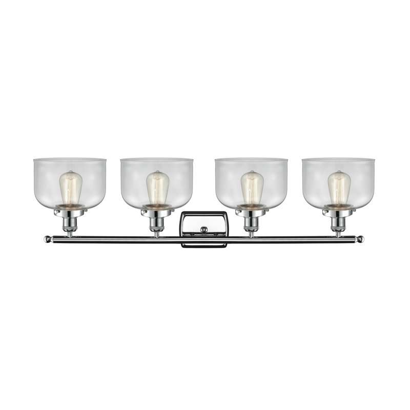 4 - Light Dimmable LED Bath Bar, Polished Chrome