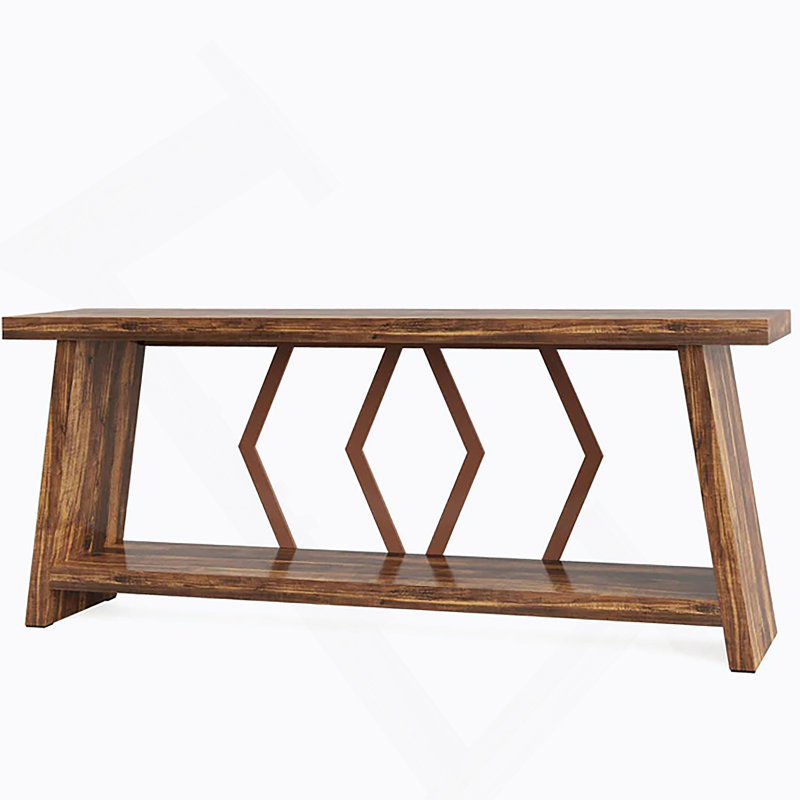 Industrial Style End Table, Sofa Table, Coffee Table With Spacious Design And Enhanced Stability For Modern Homes, Rustic