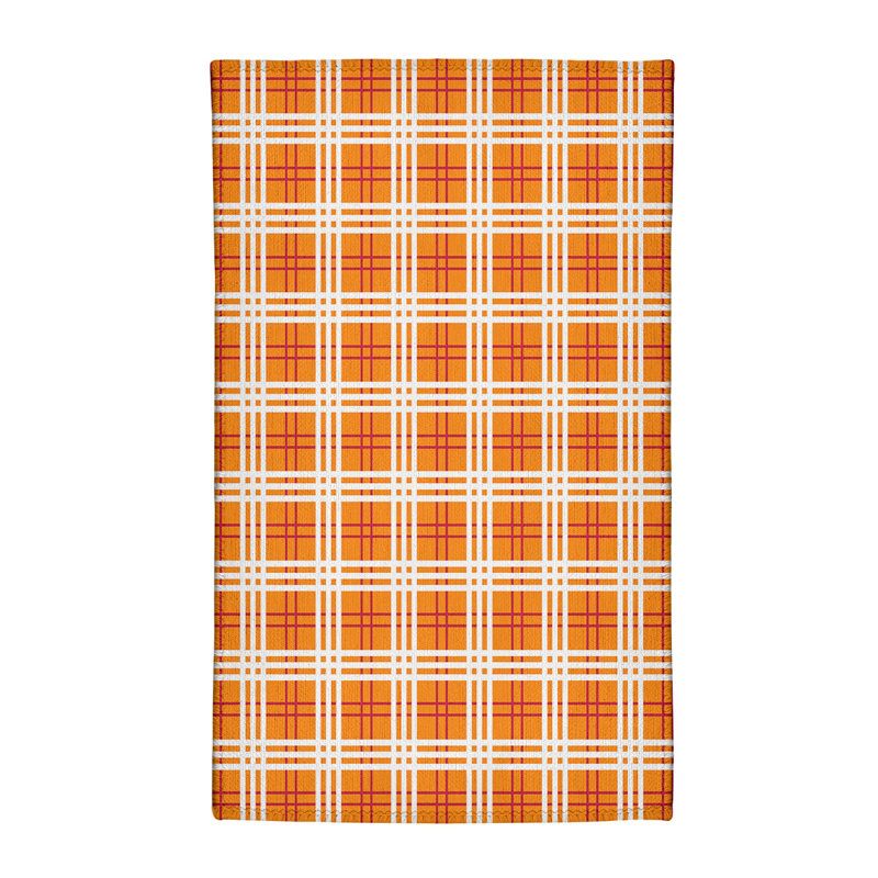 Tapis à carreaux orange, Rectangle 2 pi x 3 pi