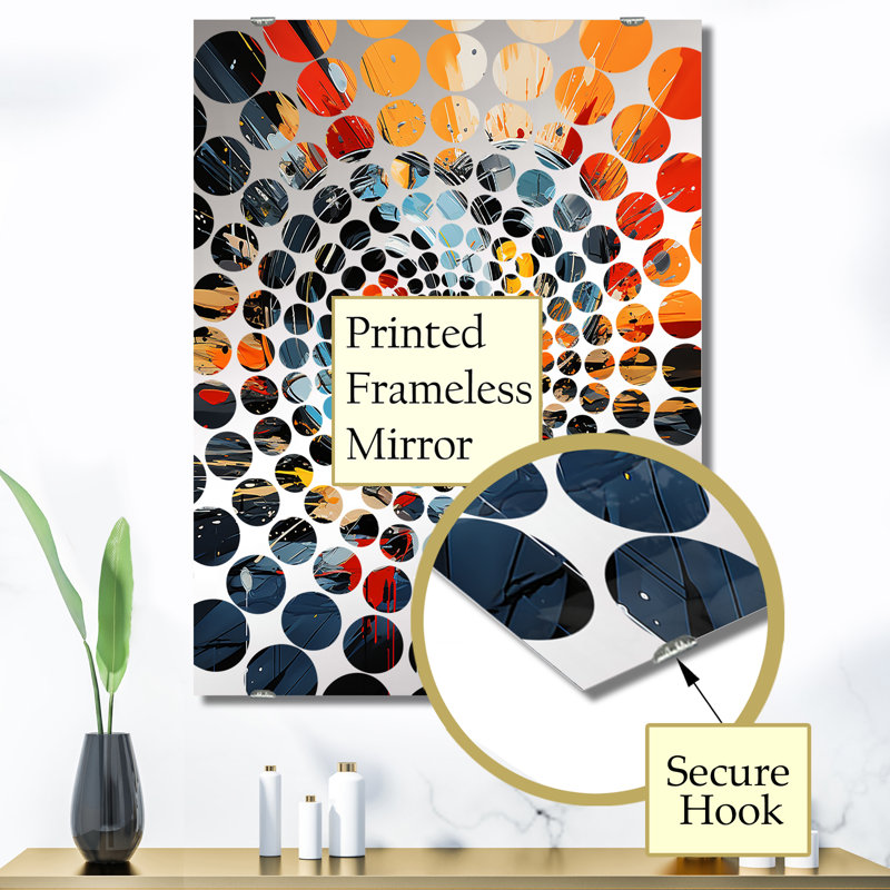 Décoration murale Dorival - Disque vinyle à miroir MIR133144, 40 po x 30 po