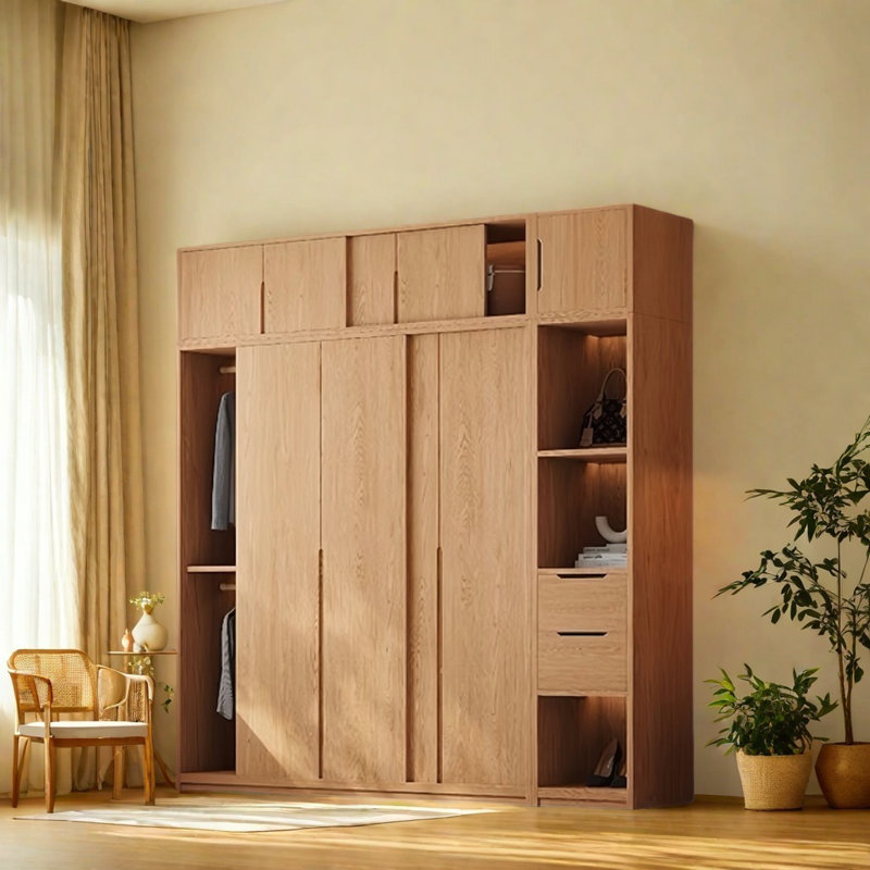 Garde-robe simple en forme de bûche, H 98,43 po x l 62,99 po x P 23,62 po