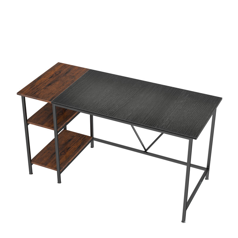 Bureau Baret, Noir/brun, H 29,5 po x l 55 po x P 23,6 po