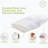 Contour Memory Foam Pillow 2-Pack Queen Size – Adjustable Ergonomic Neck Support, Cooling Gel Infused, Organic Cotton Cover-918591582