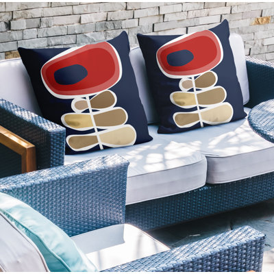 Polyester/Polyester Blend Throw Square Indoor/Outdoor