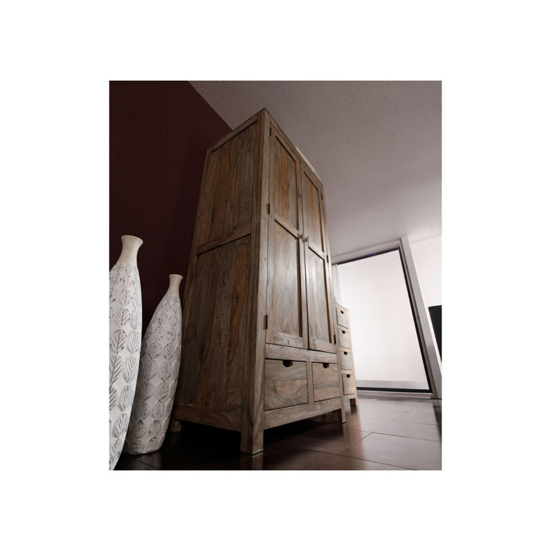 Nature 2 Door Solid Wood Wardrobe
