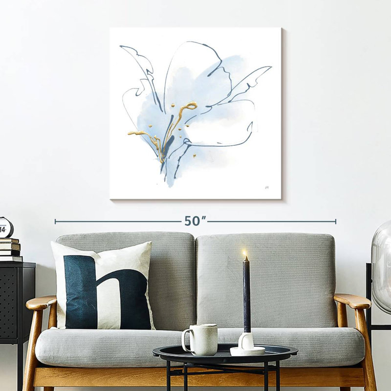 Avery bleu et or floral I