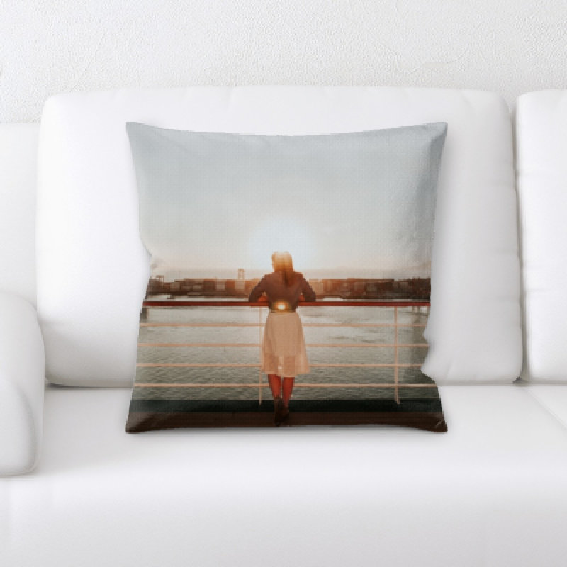 Illuminated Microsuede Reversible Throw Pillow