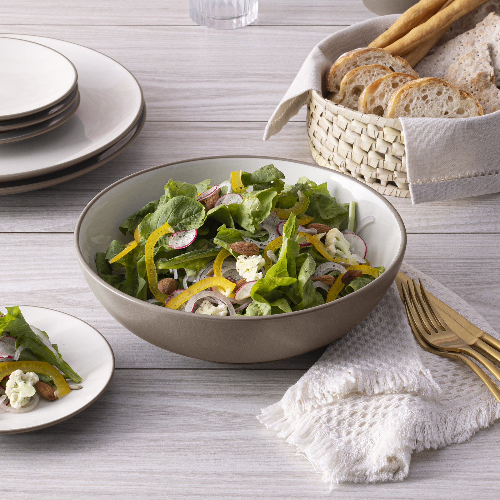 Noritake Colorwave Round Vegetable Bowl, 9-1/2", 64 Oz., Clay