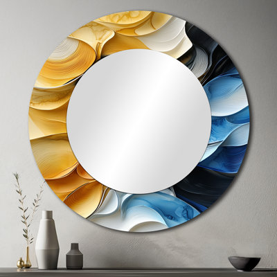 Temporal Flux Of Fractal Balance I - Art mural miroir minimaliste - imprimé sur métal