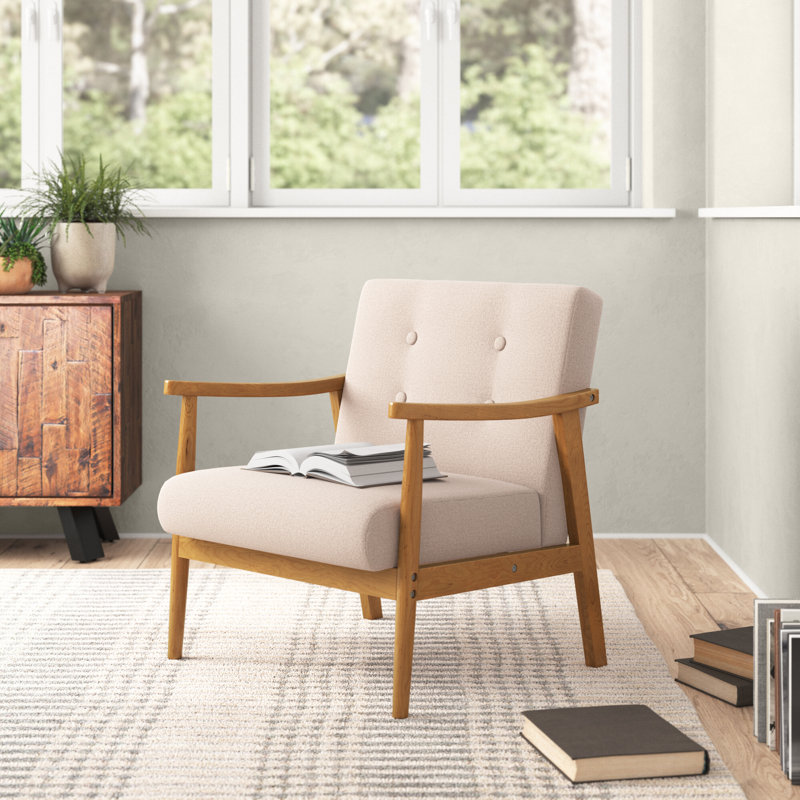 Courtney Upholstered Armchair, Beige