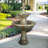 Fountains | 51.5" 3-Tier Modern Outdoor Water Fountain for Garden &amp; Patio | Concrete / Cement | Tiered Waterfall