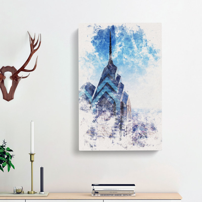One Liberty Place In Philadelphia - Wrapped Canvas, 50cm H x 35cm W x 3cm D