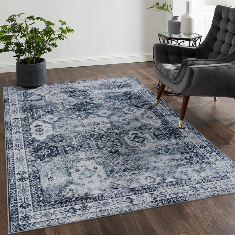 Tapis traditionnels BAOLA gris, Rectangle 2 pi x 3 pi