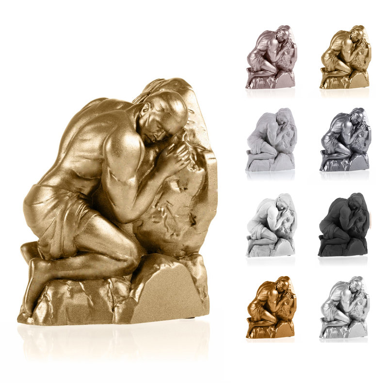 Concrette Concrete / Cement Non-Skid Bookend, Classic Gold