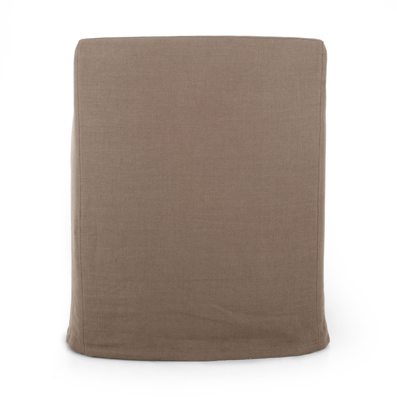 Westcott Slipcover Dining Chair-Brussels Mushroom