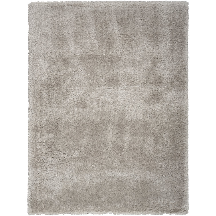 Chippewa Dreamy Shag  Solid Silver Area Rug