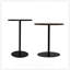 Ensemble de 2 petites cercles concentriques en bois de table d'appoint ronde pour un style de vie moderne et peu encombrant