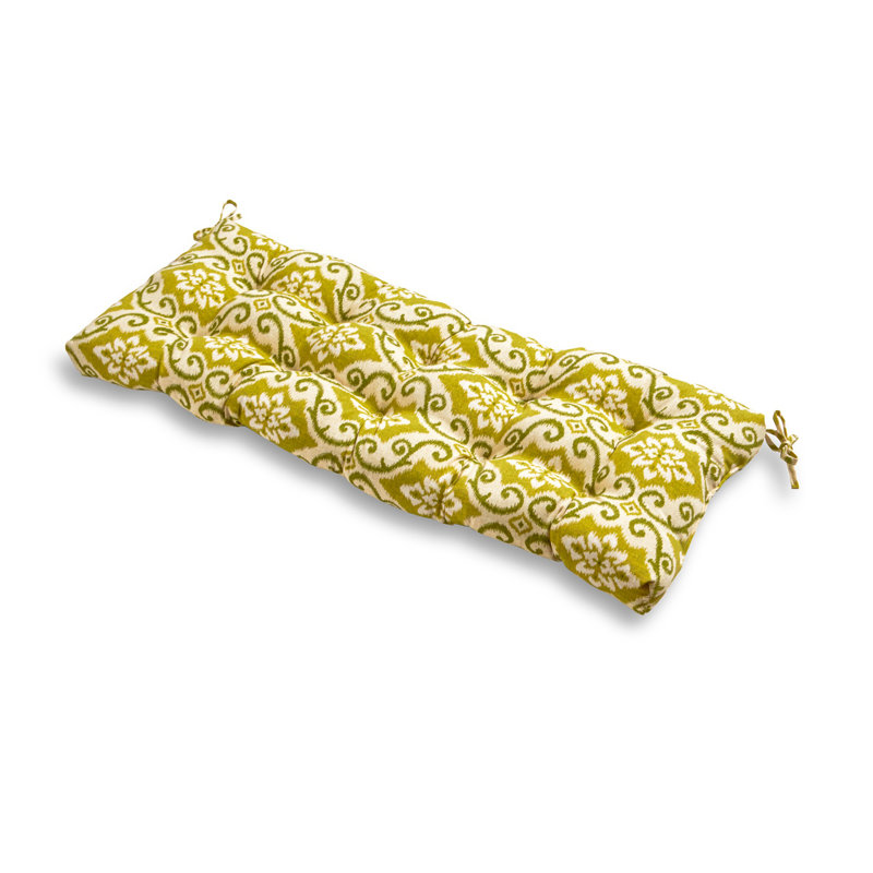 Coussin de banc d'extérieur Shipton, Shoreham à motif ikat, 5", L 51 po x P 18 po
