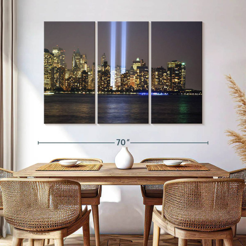Sireci NYC Skyline Lights, 42" H x 65" W